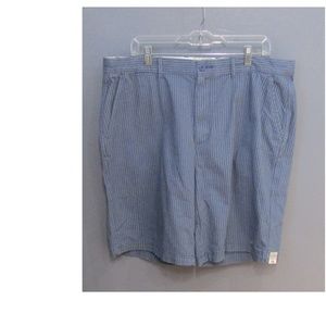 NEW St. John's Bay Blue Striped Walking Shorts 38